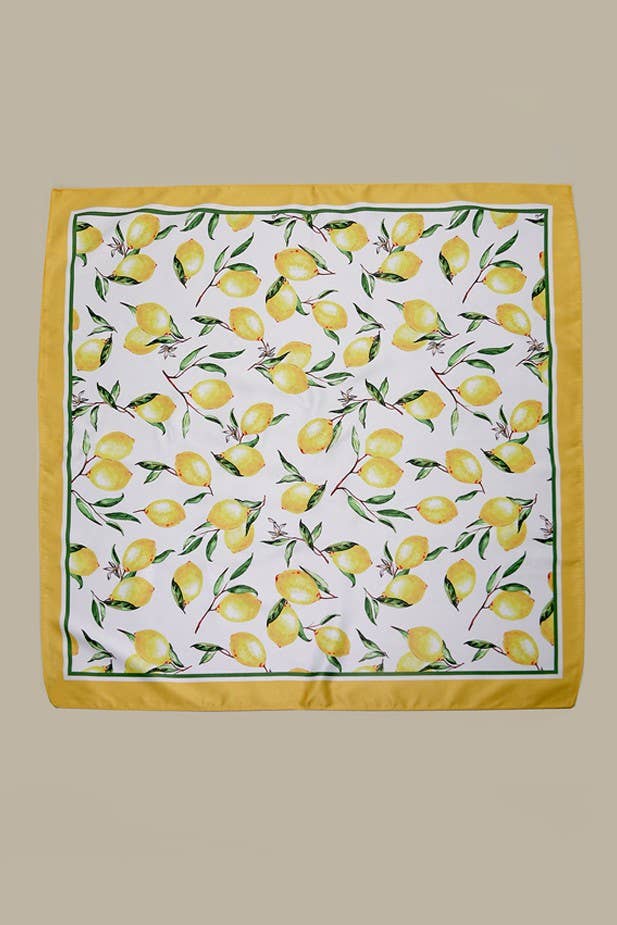 Lemon Bandana Scarf