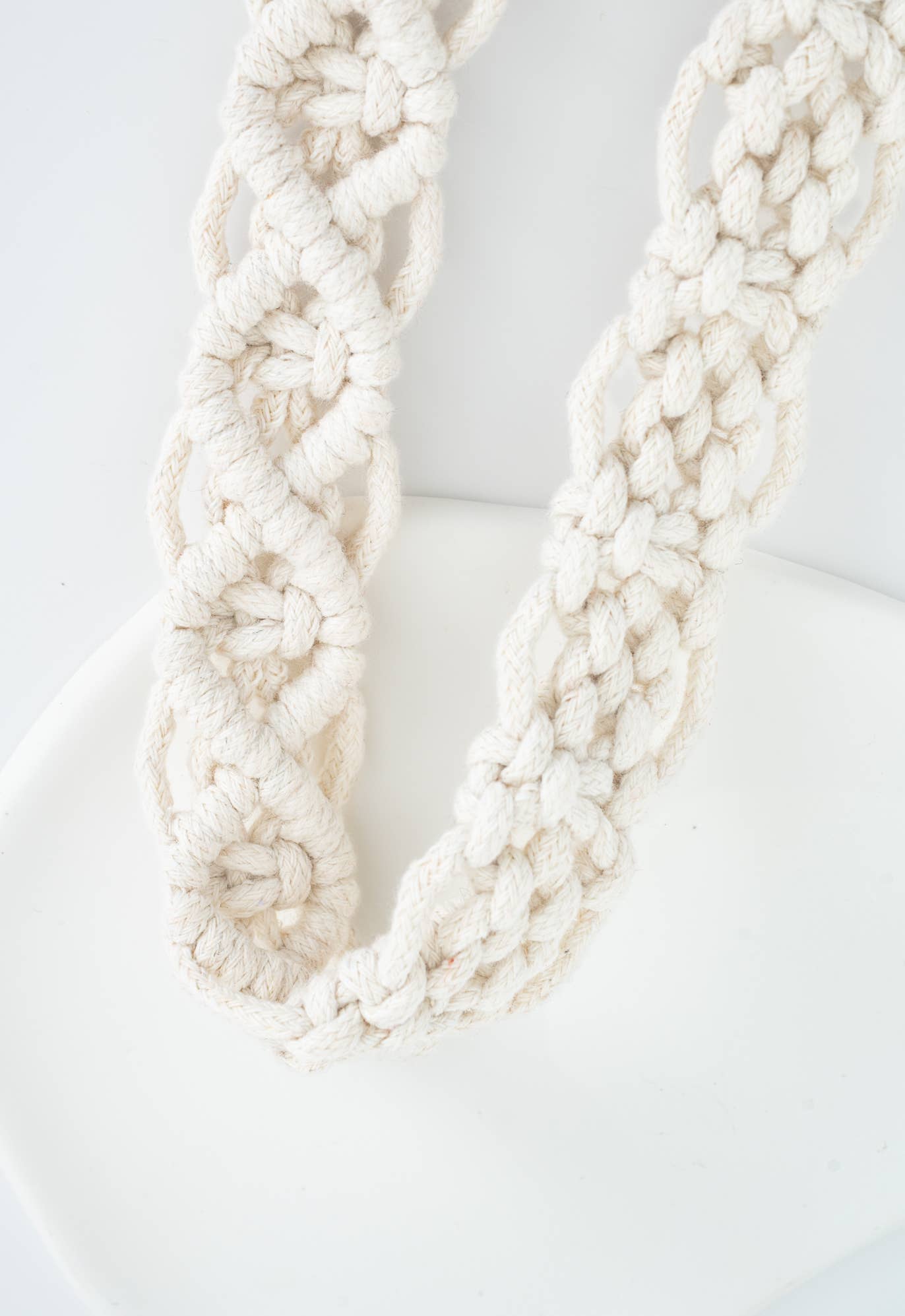 Macramé Crossbody Strap in Natural