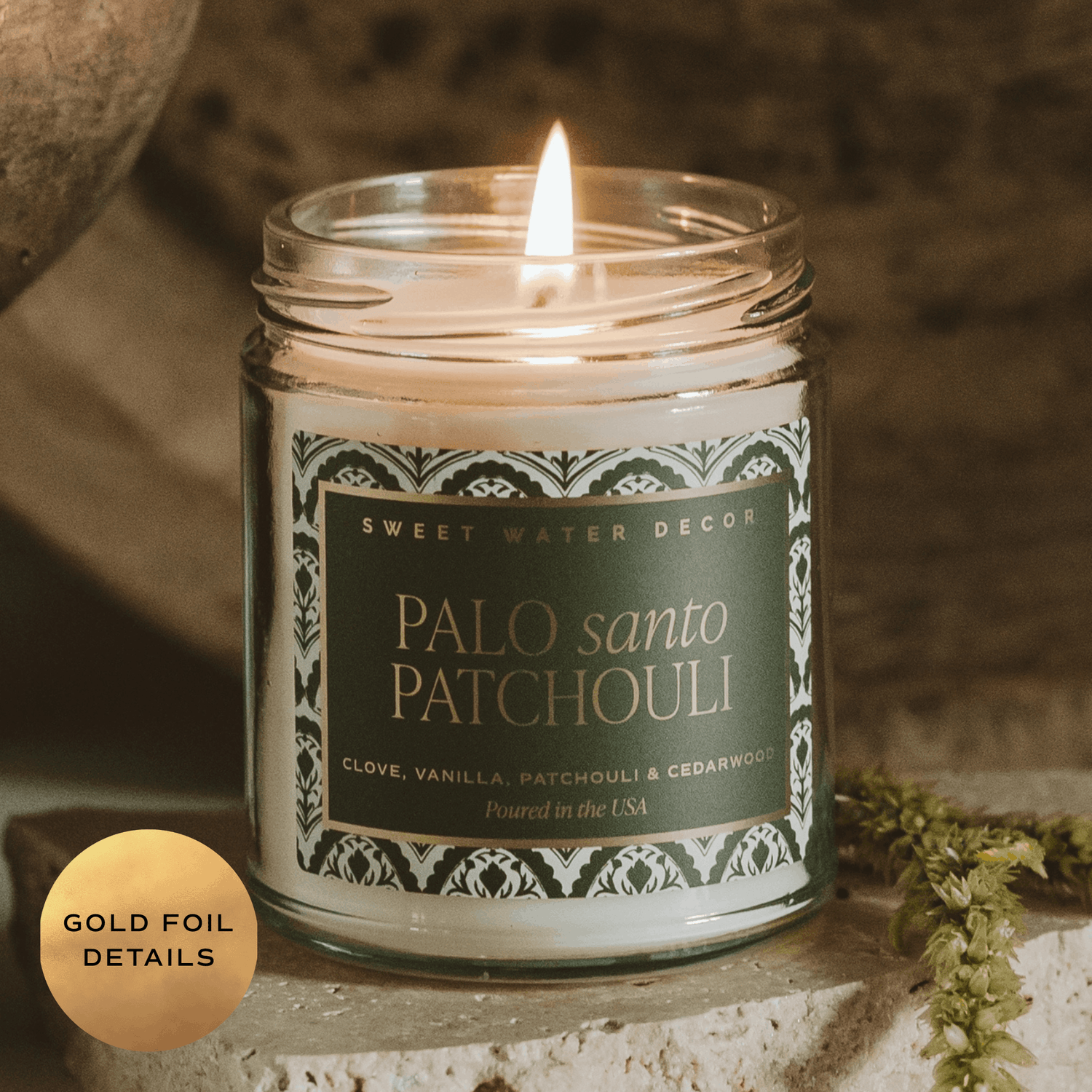 *NEW* Palo Santo Patchouli 9 oz Soy Candle - Home Decor