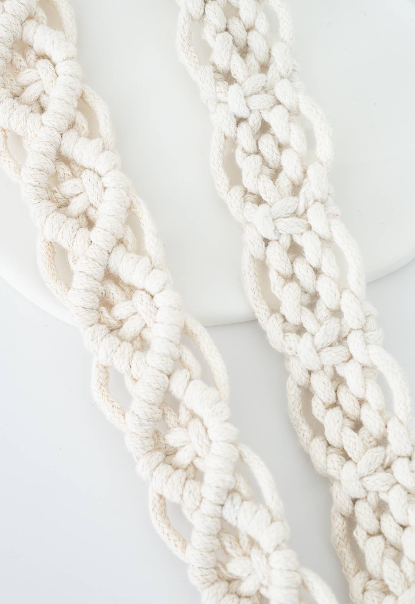 Macramé Crossbody Strap in Natural