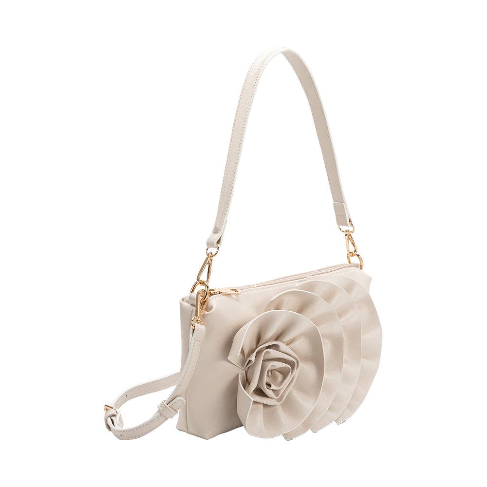 Florence Ivory Recycled Vegan Leather Shoulder Bag