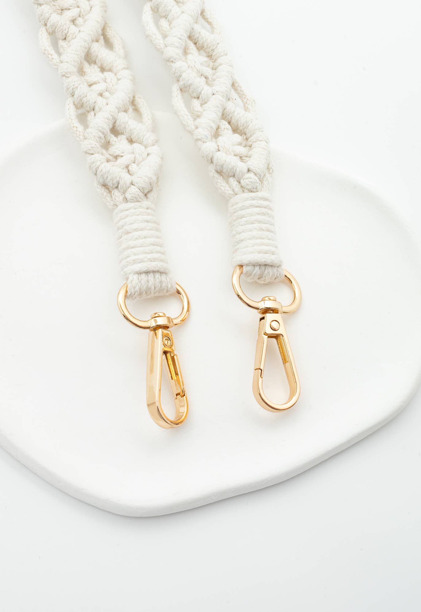 Macramé Crossbody Strap in Natural