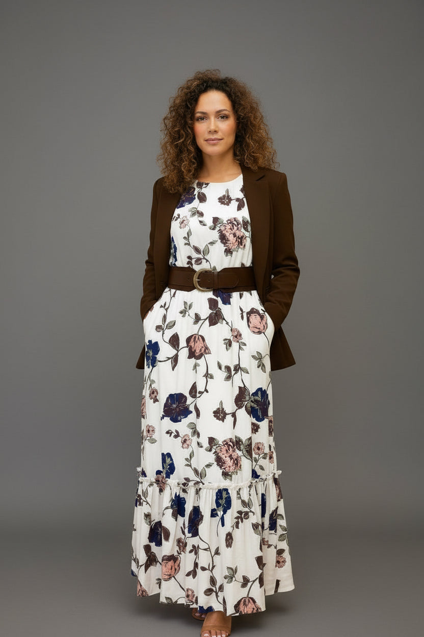 The Winter Bloom Maxi Dress